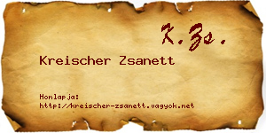 Kreischer Zsanett névjegykártya
